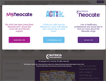 Tablet Screenshot of neocate.co.uk